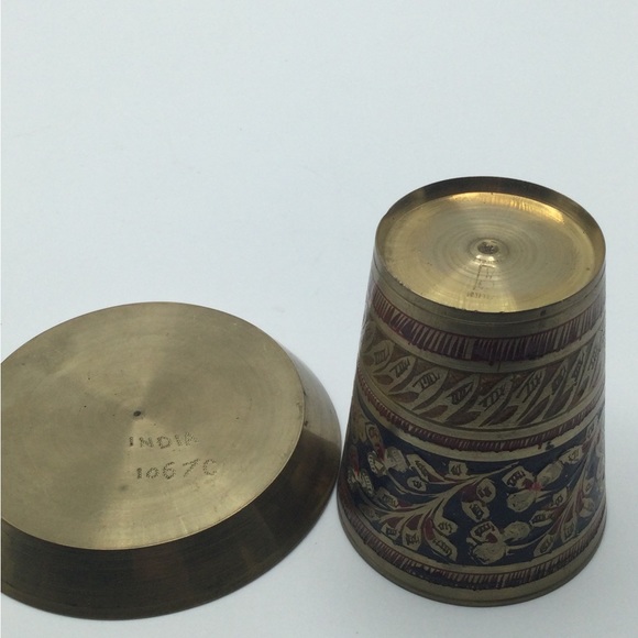 Other Vintage Brass Shot Glasses Poshmark